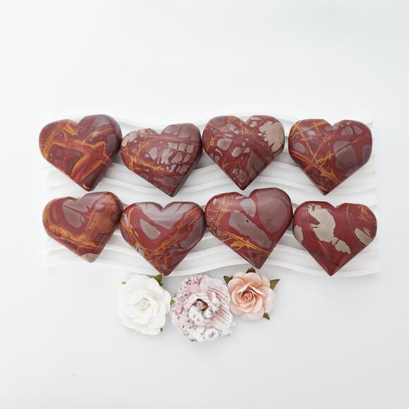 Noreena Jasper Heart Crystal Carving Protection Crystal - Picture 1 of 9